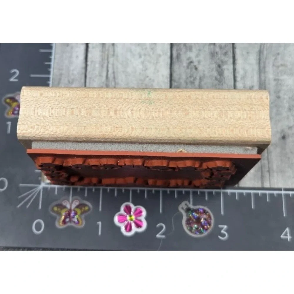 Stampin' Up! Ivy Leafy Frame 1997 Rubber Stamp Wood #L96